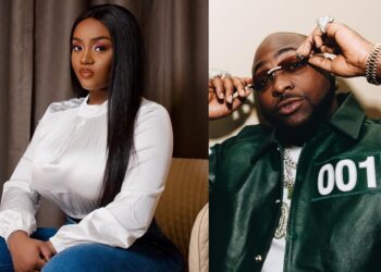Chioma receives praise for taking Davido to church for the first time in three years.