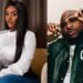 Chioma receives praise for taking Davido to church for the first time in three years.