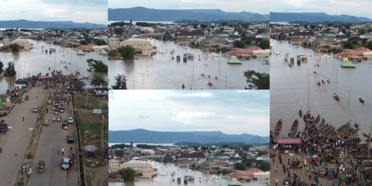 Kogi State residents resort to Canoes for commuting due to incessant flooding