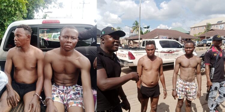 Two suspects who specialise in robbing bank customers arrested in Delta