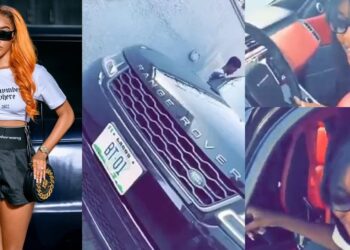 BBNaija star, Beauty acquires new Range Rover with custom plate ahead of 25th birthday (Video)