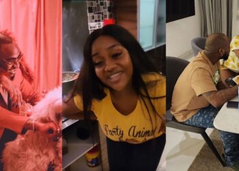 “Her hand strong” — Davido hails fiancée, Chioma’s culinary skills (Video)