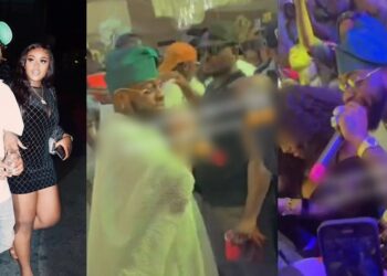 Awww moment Davido paused performance to ask of Chioma (Video)