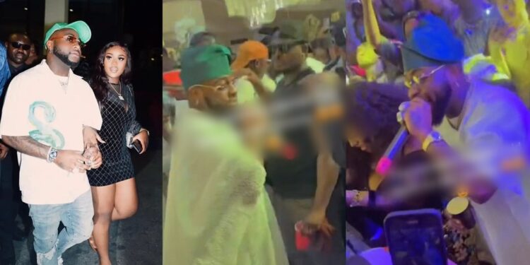 Awww moment Davido paused performance to ask of Chioma (Video)
