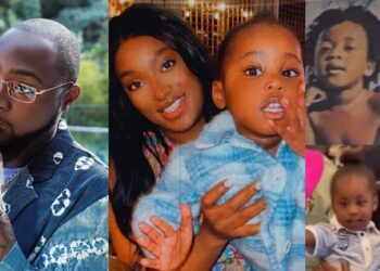 Davido’s 2nd son, Dawson, spotted as singer shares rare video of his father’s grandchildren (Watch)