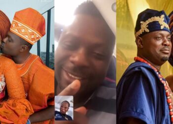 Actor, Kunle Afod’s wife makes U-turn, denies separation from husband with romantic video (watch)