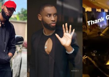 BBNaija star, Emmanuel survives ghastly car accident
