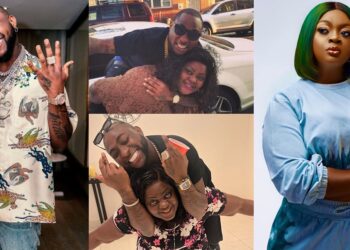 Actress Eniola Badmus recreates throwback photo with Davido from ten years ago