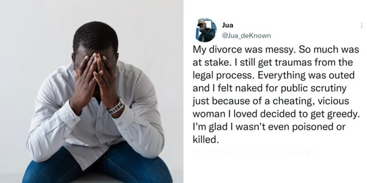 “It was wild, I still get traumas” – Man shares his experience from divorce proceeding after catching his ex-wife cheating
