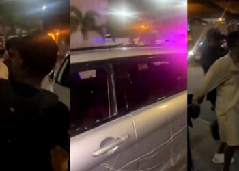 Man destroys the Range Rover he bought for his “side chick” after he caught her cheating on him. (VIDEO)