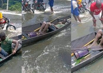 Man found alive three days after being swept away by flood in Bayelsa (Photos)