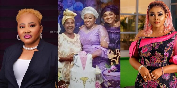 Mercy Aigbe’s sister allegedly set their mom’s house on fire.