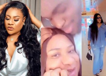 “She don start again” – Reactions as actress, Nkechi Blessing hints at engagement