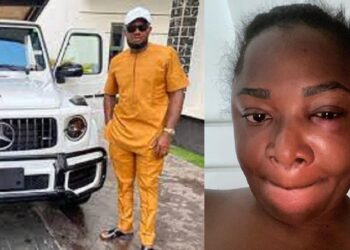 Bimbo, wife of popular businessman, IVD, escapes being incinerated to death at their home in Lagos.