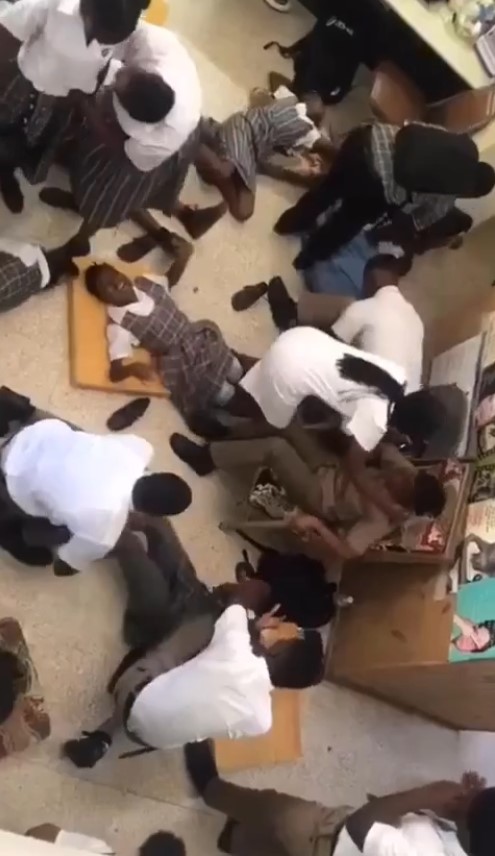 students collapsed