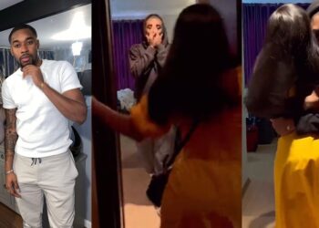 Heartwarming moment Sheggz’s sister, who hasn’t been in Nigeria in a decade, reunited with him in Lagos (Video)