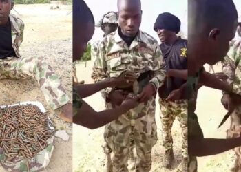 Soldier arrested for allegedly stealing ammunition and selling them to Boko Haram members and bandits (Video)