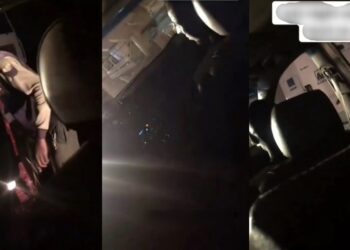 Viral video of commercial bus driver having a heated argument with an armed police officer (WATCH)