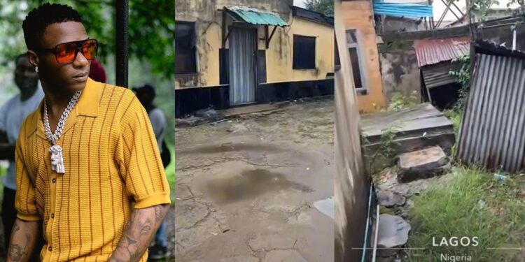 Reactions as Nigerian man shares video of Wizkid’s alleged childhood home in Surulere (Watch)