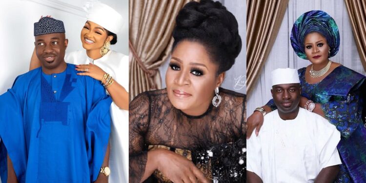 “My darling” – Actress Mercy Aigbe’s husband, Kazim Adeoti pens sweet message to first wife, Funsho on her birthday