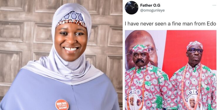 Activist, Aisha Yesufu responds after a Twitter user said he has never seen a fine man from Edo