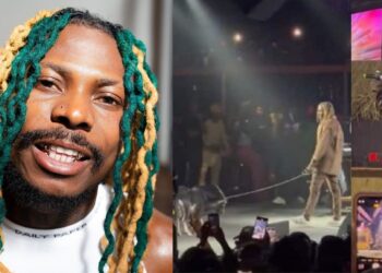 “This means he is the GOAT” – Reactions as Asake performs with a live goat