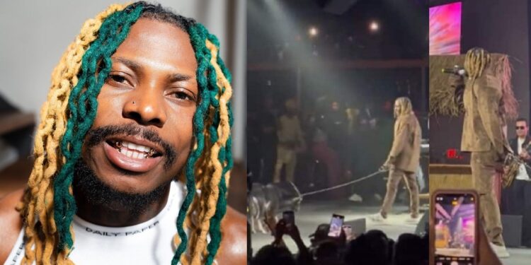 “This means he is the GOAT” – Reactions as Asake performs with a live goat