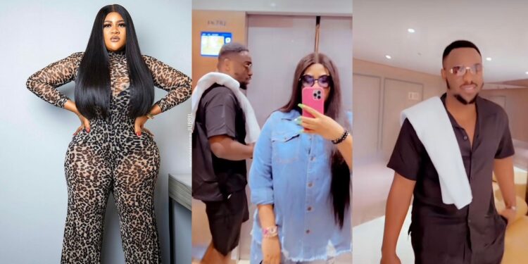 Nkechi Blessing flaunts her new man on Instagram.