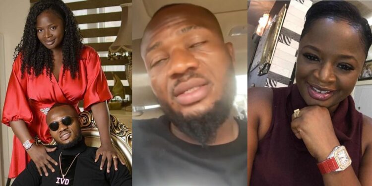 “Please don’t leave me, or else my enemies will get me” – Old video of businessman, IVD begging his wife, Bimbo after a fight surfaces (Watch)