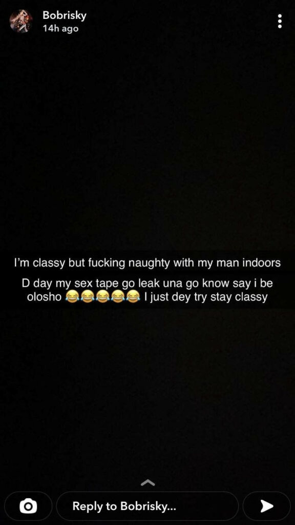 Bobrisky Shares A Sex Tape On His Snapchat Days After James Brown S Tape Leaked Nigerian Wedding