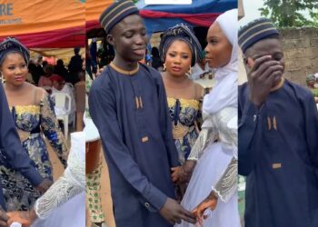 bride's younger brother cried