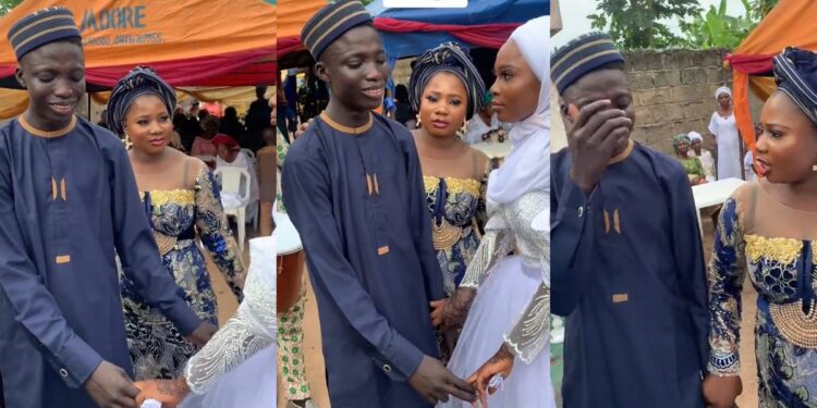 bride's younger brother cried