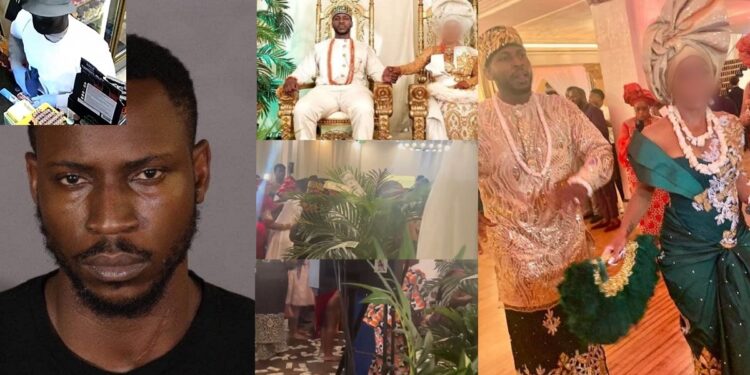 Photos and video from the lavish wedding of Nigerian serial robber “Blue Cloth Bandit” three months before his arrest for over 60 armed robberies in L.A.