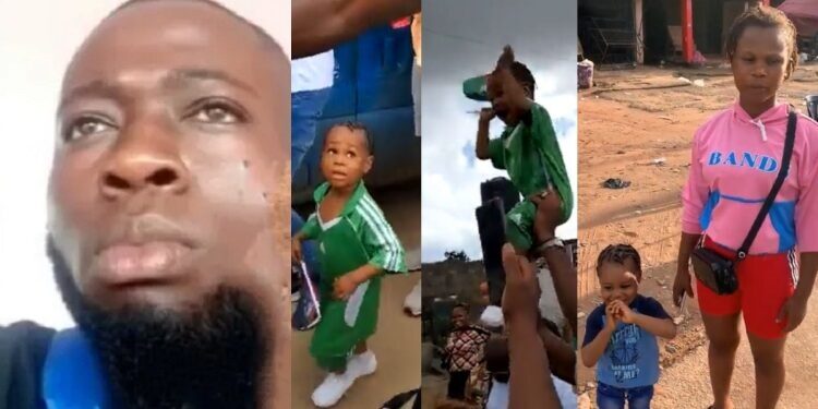 “I want her back” – Man claiming to be father of viral little girl who joined Peter Obi’s rally seeks forgiveness (Video)