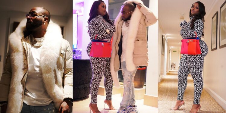 “The one in my heart” – Davido writes as he shares lovely photo of himself and Chioma in London