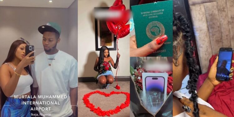 Nigerian man gets girlfriend international passport, surprises her with a shoutout from Don Jazzy for her birthday (Video)