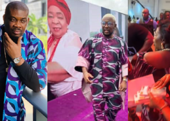 “Doings!” – Reactions as it’s revealed that Don Jazzy gave free aso-ebi to everyone for mother’s burial