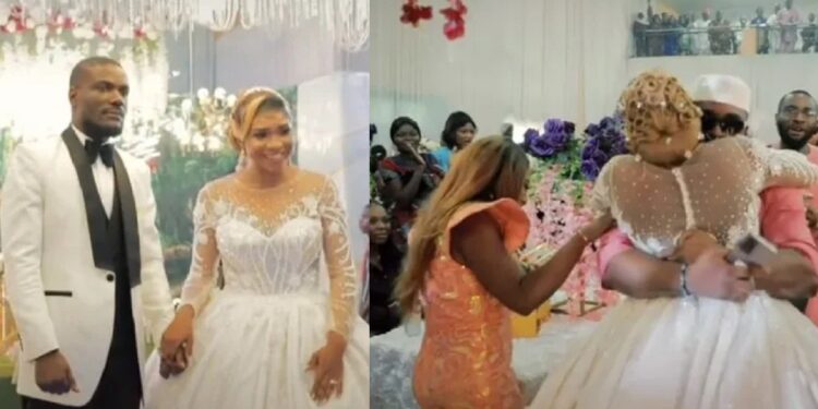 Emotional moment when bride’s brother who had been abroad for six years surprised her at her wedding. (VIDEO)