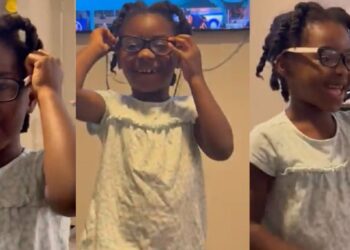 Boy who can’t see clearly gives away his prescription glasses to his crush to impress her (Video)