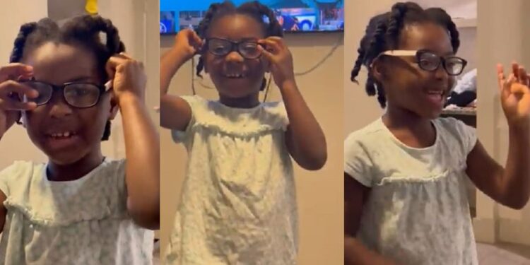 Boy who can’t see clearly gives away his prescription glasses to his crush to impress her (Video)