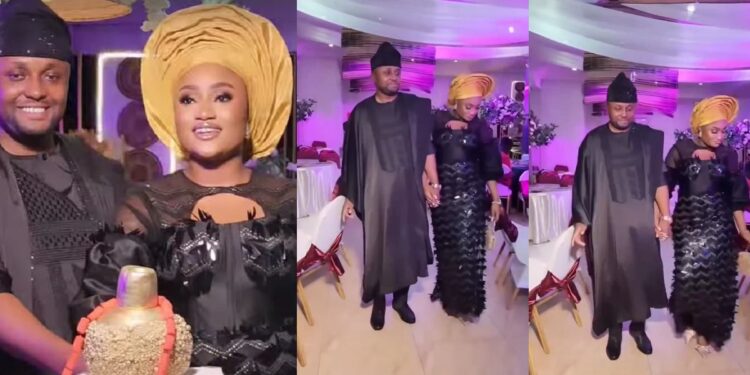 “See empty seats, no single 30BG here” – Reactions trail low turnout at Isreal DMW’s traditional wedding (Video)
