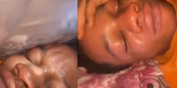 Frustrated yahoo boy weeps profusely as he prays for rich client to locate him.