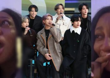 Nigerian lady breaks down in tears after learning that South Korean music band, BTS is going to serve in the military