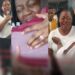 Lady almost goes into trance, sheds tears of joy as longtime boyfriend proposes to her in church (Video)