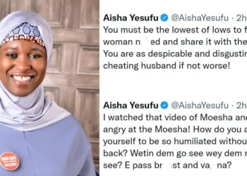 I hope a side-chick uses one of you to teach the rest of you lessons – Aisha Yesufu berates married women who attack their husbands mistresses and post videos online