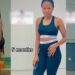 “How come?” – 8 months pregnant lady with flat tummy causes a stir (Video)