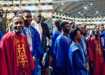 Nigerian man with 18 children, 46 grandchildren celebrates his 100th birthday (video)