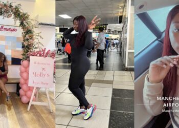 Nigerian lady throws ‘japa party’ before travelling to UK (PHOTOS)