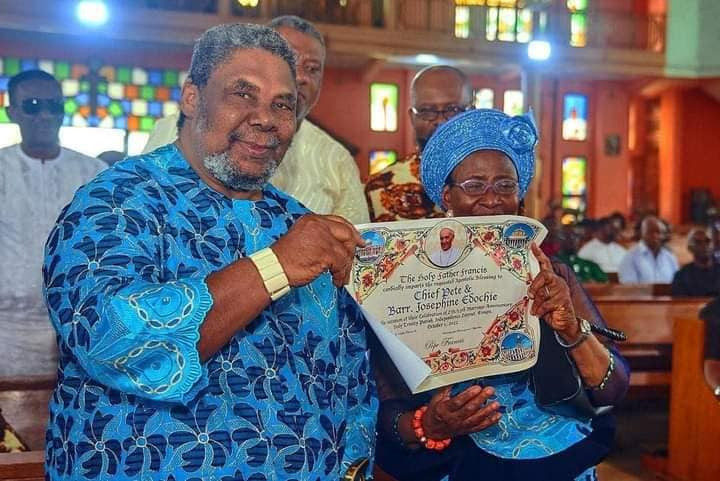 Veteran actor, Pete Edochie and wife celebrate 53rd wedding anniversary 4 p