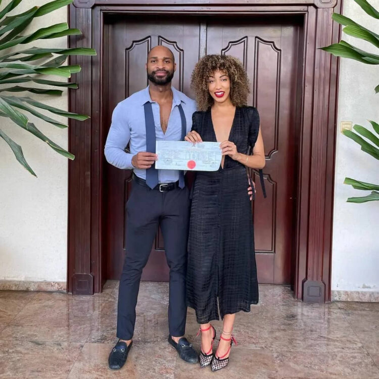 Pat Utomi's son's wife, Maya reveals the tragic incident that made them get married quickly